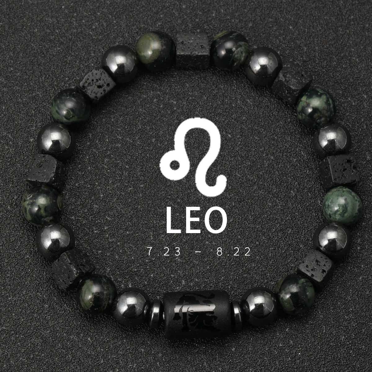 12 Zodiac Signs Natural Stone Bracelets Taurus Cancer Virgo Pisces Bracelets Ladies Men Couples Gift Bracelet aquarius