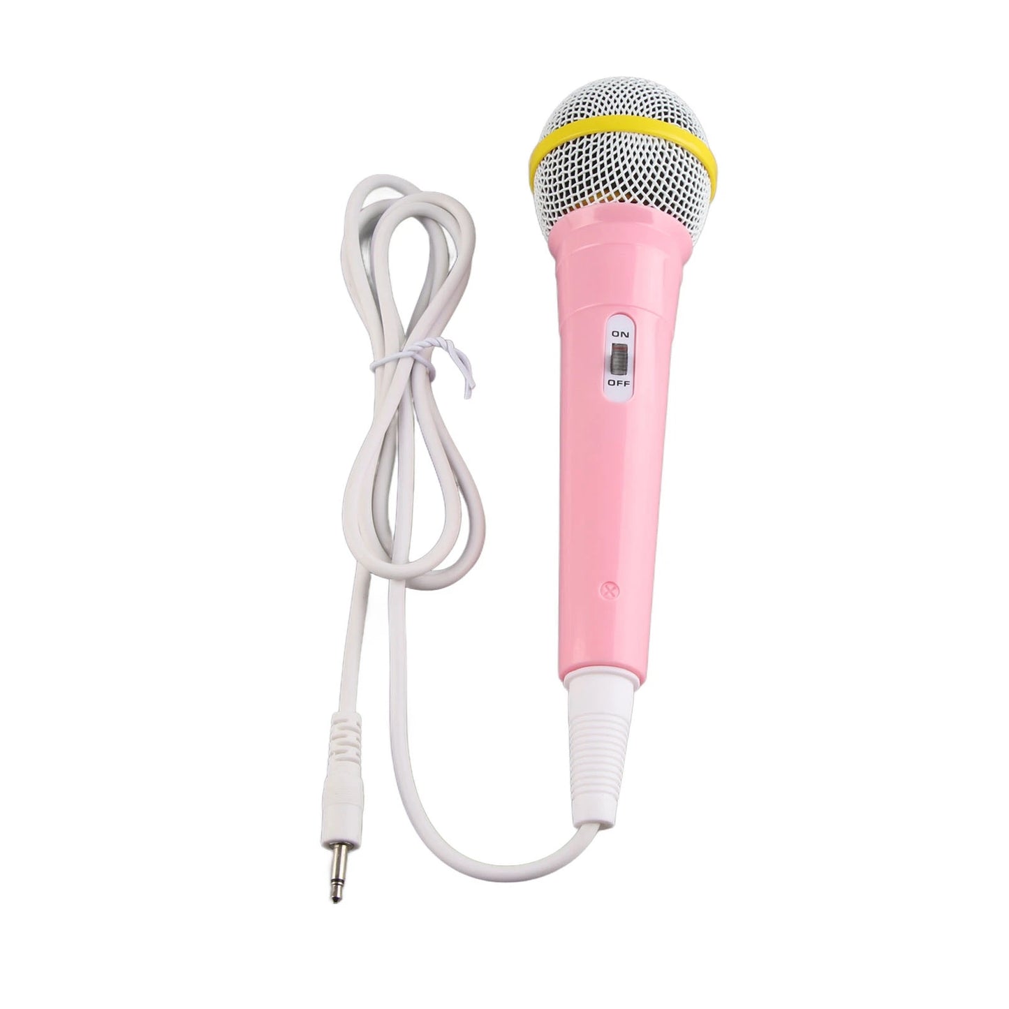 Kids Wired Microphone: 3.5mm Plug, Clear Sound for Karaoke & Instruments