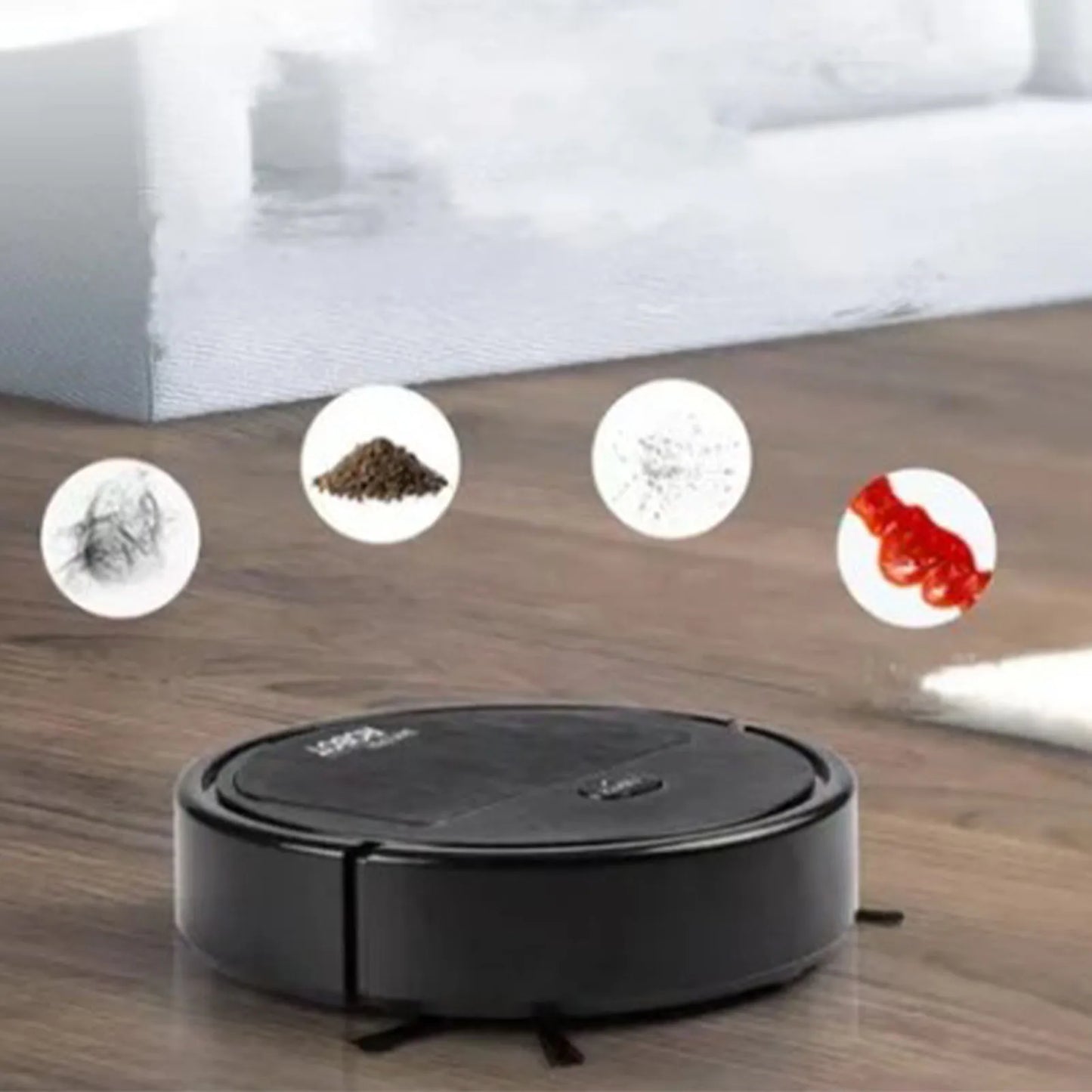 3In1 Intelligent Sweeping Robot Vacuum Cleaner Low Noise Floor Sweeper Rechargeable Automatic Home Office Vacuum Carpet Cleaner - AMULET RING STORE