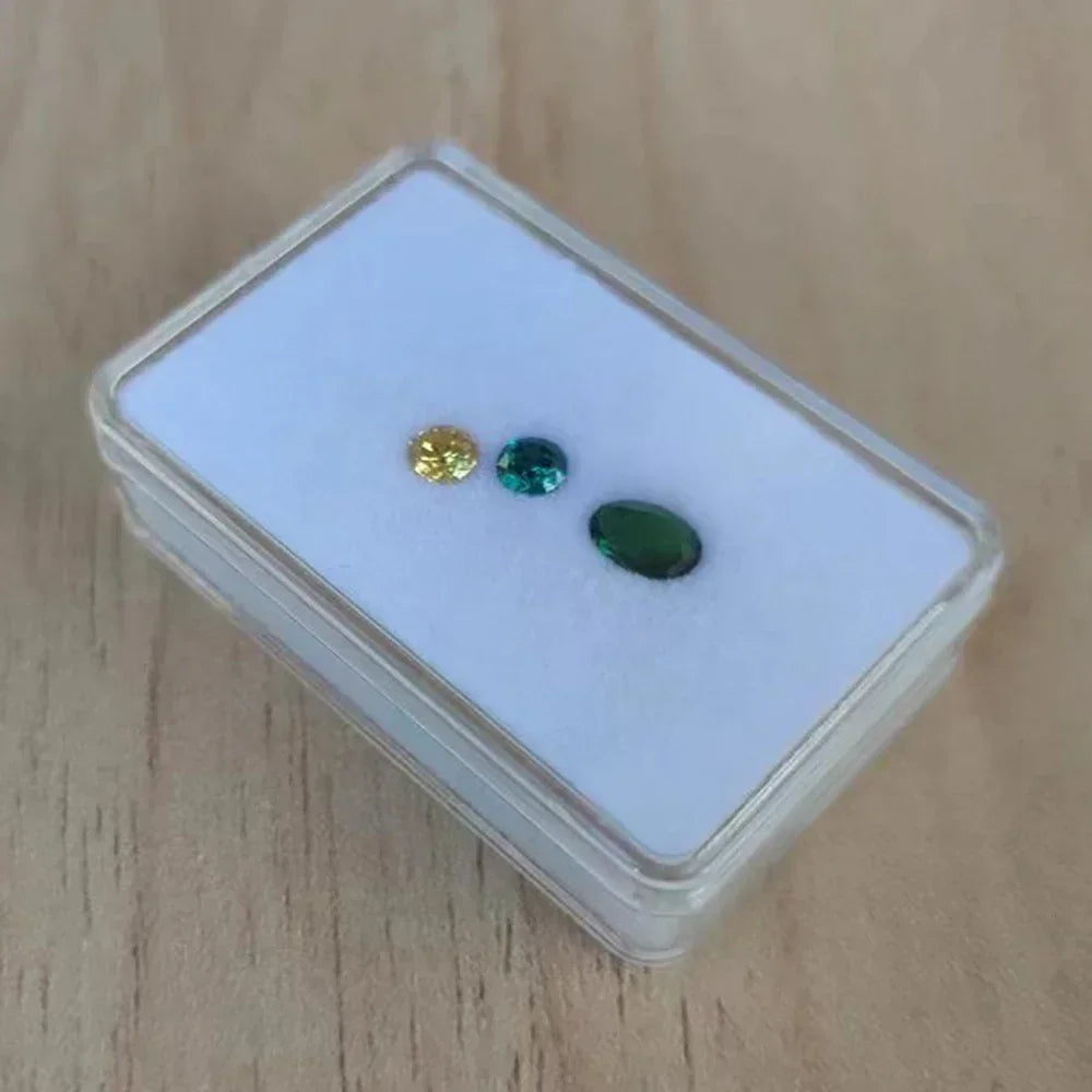 Loose Diamond Box Transparent Gemstone Storage Case Quality Pendant Beads Organizer Ring Earrings Gem Stone Gift Packaging Box - AMULET RING STORE