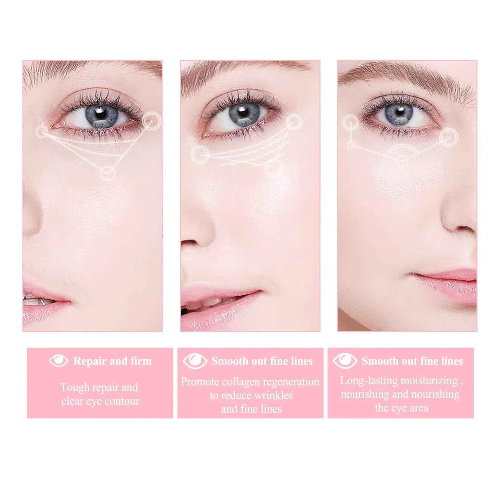 Retinol Eye Cream Stick Fade Fine Line Remove Wrinkle Eye Bags Anti-Puffiness Dark Circle Smoothing Firming Under Eye Skin Care