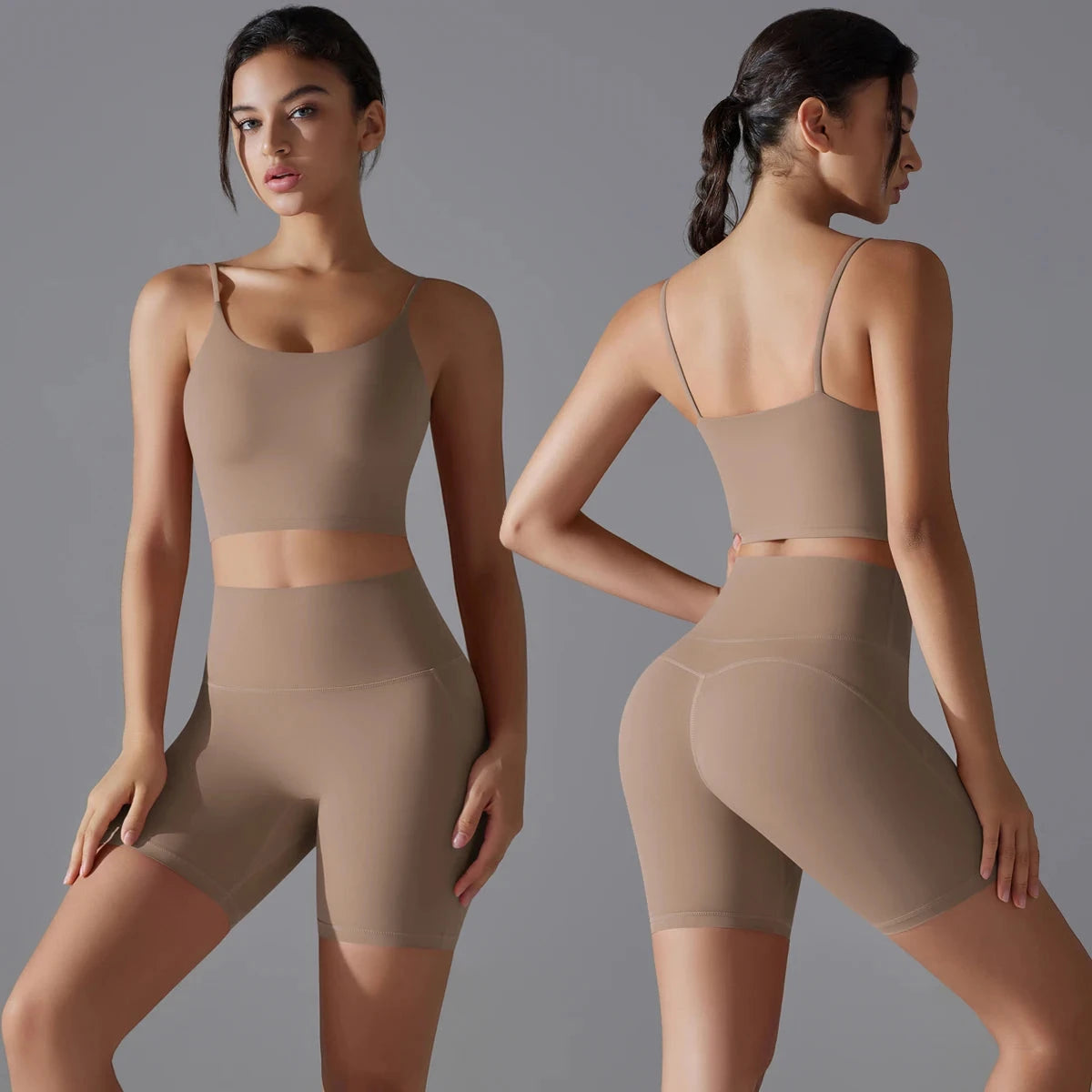 Women Yoga Set Yoga BraTank Tops for Fitness Workout Sportswear Gym Clothing High Waist Shorts Sportswear Leggings Suits