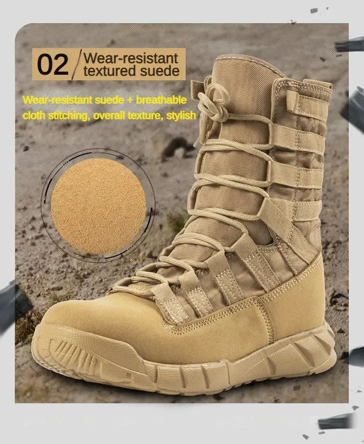 Combat Boot Green Desert Brown Boot Lightweight Training Boots Hiking Boots For Man Tactical Boots Bota Masculina