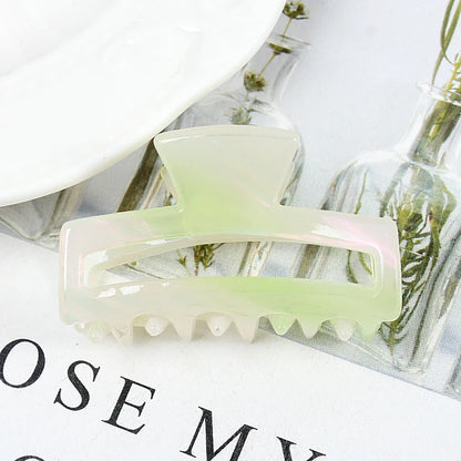 Mini Women's Hair Clips Colorful Geometric Hollow Crab Claw Clip Acetate Leopard Print Fashion Girls Hairpin Hair Accessories - AMULET RING STORE