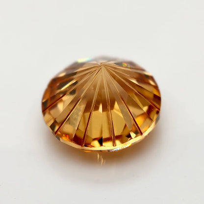 New Champagne 5.0-12.0mm Round Pyrotechnic Cut Cubic Zirconia Stones Loose Gemstone for Jewelry Making - AMULET RING STORE