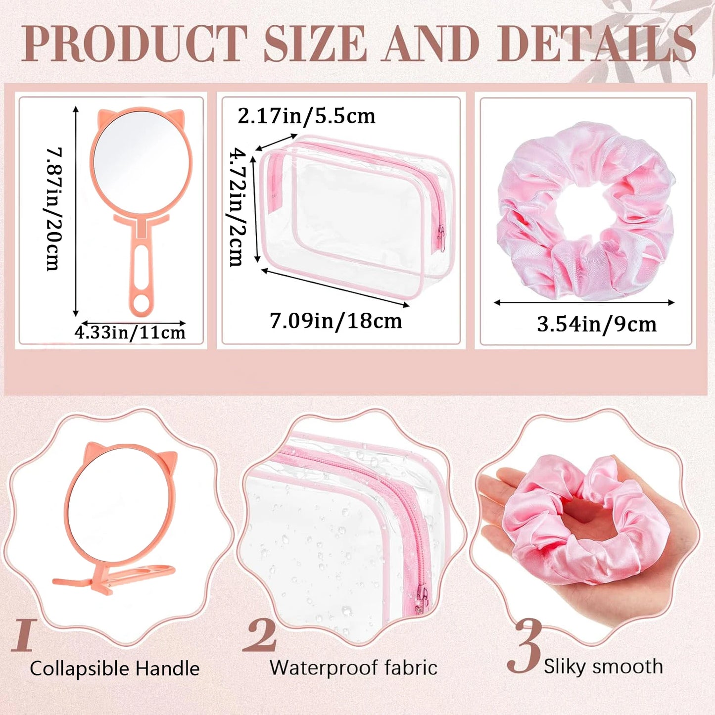 6-18 Sets Kids Pink Spa Party Supplies for Girls Makeup Sleepover Kit Spa Birthday Party Favors Supplies Gift for Children - AMULET RING STORE