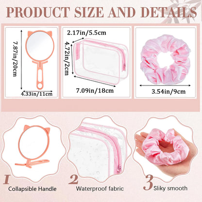 6-18 Sets Kids Pink Spa Party Supplies for Girls Makeup Sleepover Kit Spa Birthday Party Favors Supplies Gift for Children - AMULET RING STORE