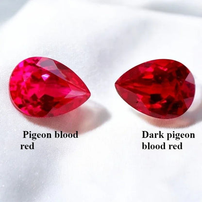 Lab Grown Ruby Pigeon Blood Red Color For Jewelry Diy Making Main Materials Selectable Certificate