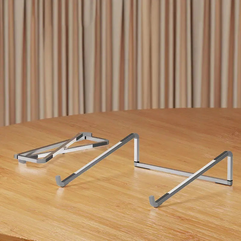Universal Laptop Stand Foldable Adjustable Aluminum Alloy Notebook Holder Desktop Bracket for MacBook Air Pro Xiaomi - AMULET RING STORE