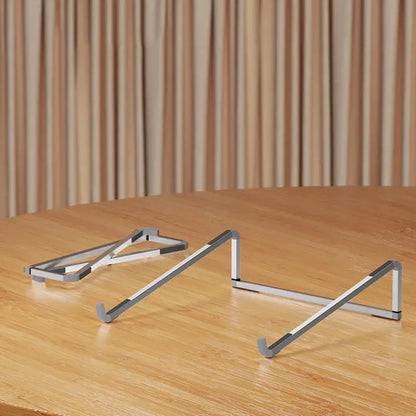 Universal Laptop Stand Foldable Adjustable Aluminum Alloy Notebook Holder Desktop Bracket for MacBook Air Pro Xiaomi - AMULET RING STORE