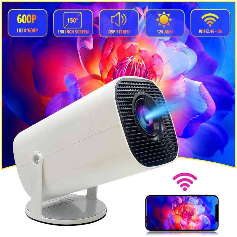TAIDU Smart Mini LED Projector Full Hd 1280*720P Android 11 BT5.2 5G·iMAX Home Theater Halloween Gift Support 1080P 4K Projector