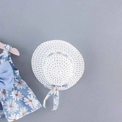 (Girls 0-3 Years Old) Summer New Girls Dress Floral Print Little Fresh Everyday Sweet Princess Dress with Bow