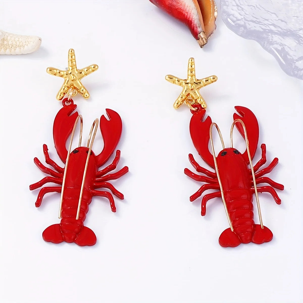 2025 New ZAA Lobster Bead Necklace Handmade Crystal Beaded Enamel Jewelry Simple Pendant Necklace Women Beach Vacation Accessory - AMULET RING STORE