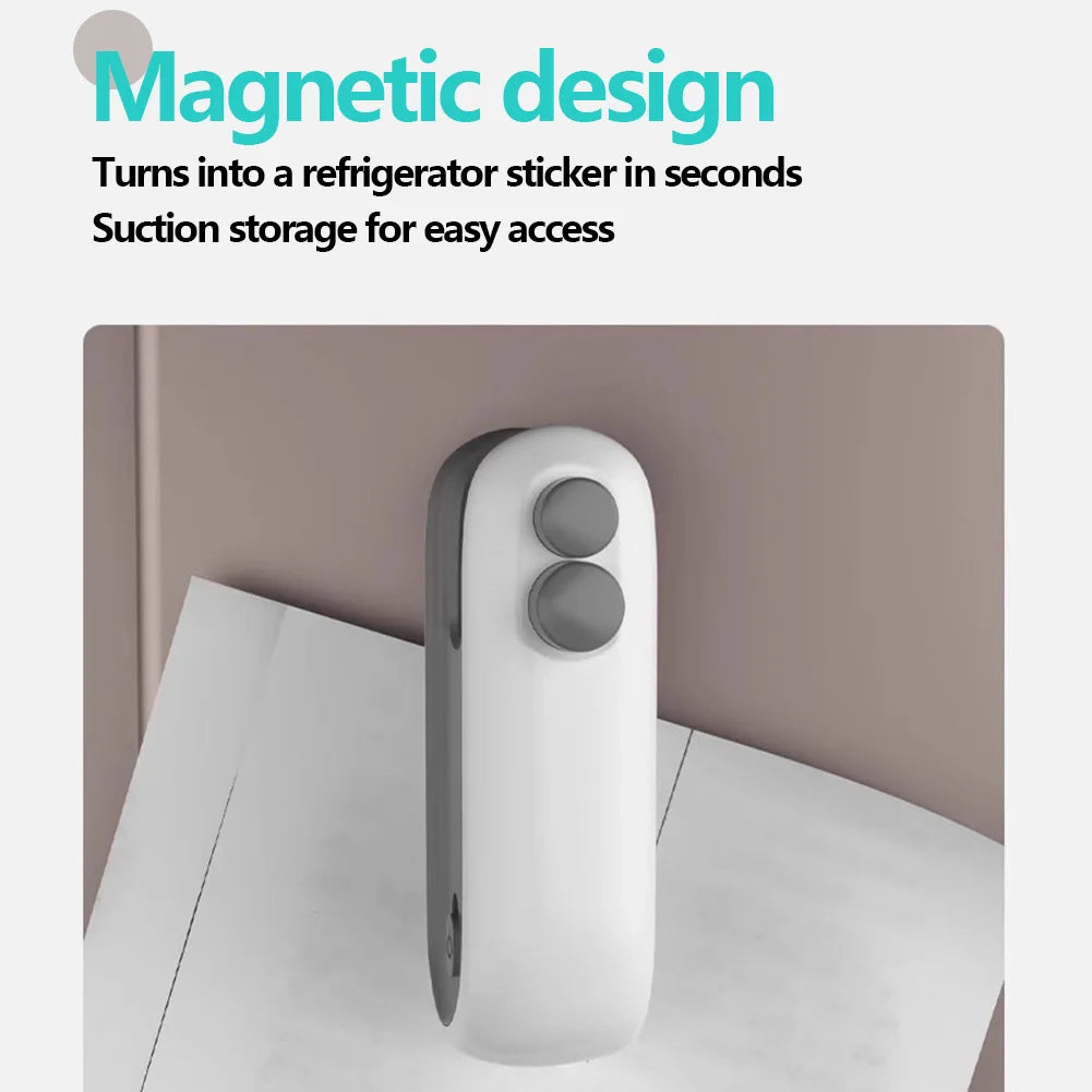 2 In 1 Sealer Cutter Mini Bag Sealer Handheld Heat Vacuum Sealer Handheld Bag Sealing Machine for Food Storage Snacks Freshness - AMULET RING STORE