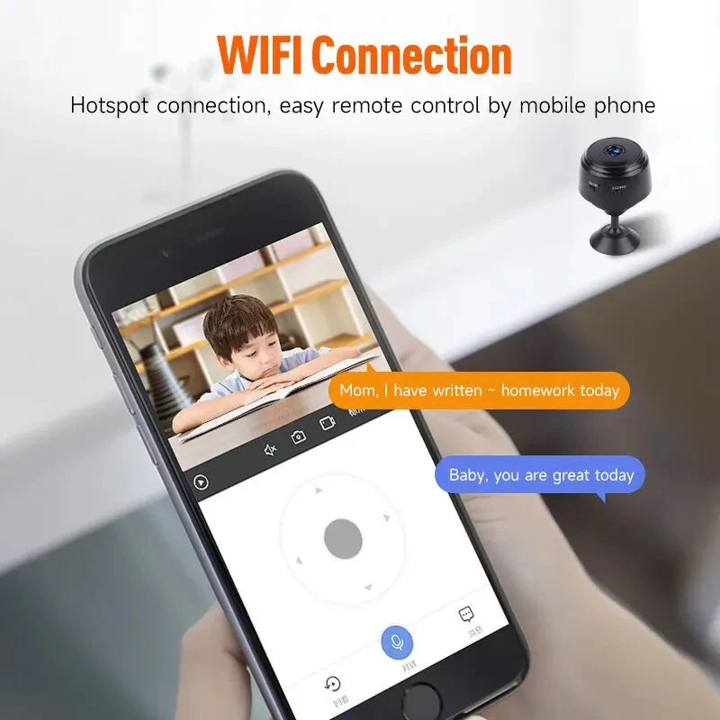 A9 HD Wifi Smart Monitor Surveillance Cameras Sensor Camcorder Web Video Home Safety Wireless Security - AMULET RING STORE