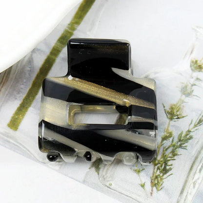 Bgffuy Leopard Korea Acetate Hollow Colorful Mini Hair Claws Crab Hair Clips for Child Girls Hairpins Hair Accessories Barrettes