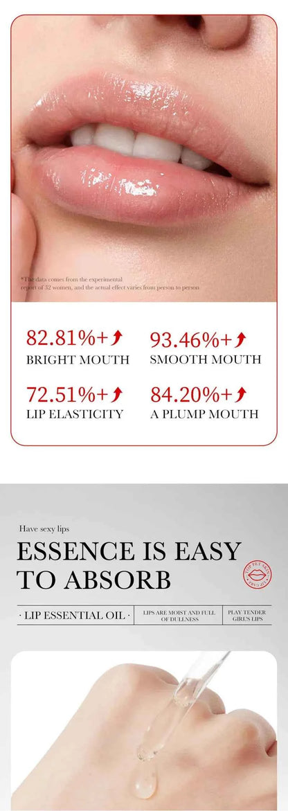 Lip Booster Plumping Serum Oil Hyaluronate Acid Moisturizing Sexy Enhancer Non-Irritating Brighten Fade Lines Plump Products