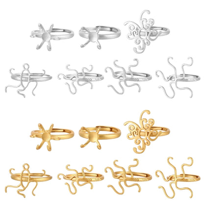 18x21 19x19mm Opening Women Rings Blank Base Heteromorphic Rings Brackets DIY Women Men Rings Setting Jewelry Making Accessory - AMULET RING STORE