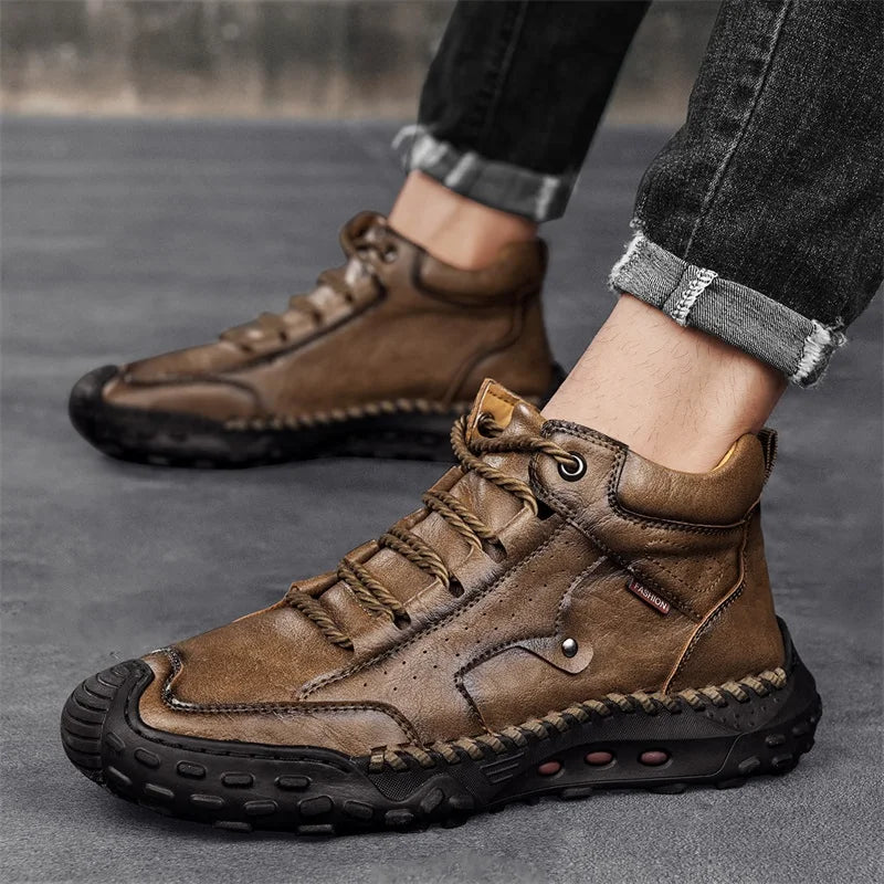 New Non-slip Mens Casual Leather Business Shoes