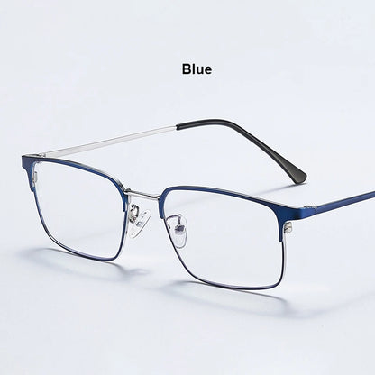 Men Prescription Glasses Optics Lenses  Reading Glasses Women Blue Light Blocking Myopia Eyewear Metal Titanium Eyeglasses Frame