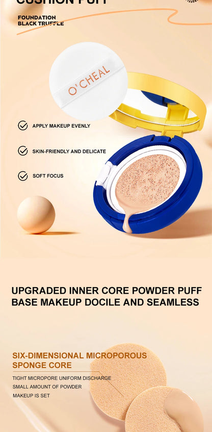 OCHEAL Natural Moisturizing Liquid Foundation Concealer BB Cream Air Cushion Whitening Oil-control Makeup Cosmetics BB Cream - AMULET RING STORE