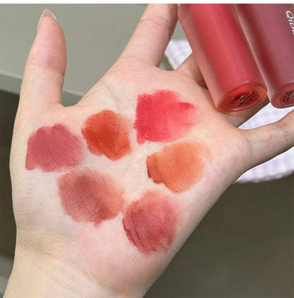 Qibest 6 Colors Velvet Matte Liquid Lipstick Long-Lasting Waterproof Lip Mud Sexy Red Lipgloss Beauty Women Cosmetics Lip Tint - AMULET RING STORE