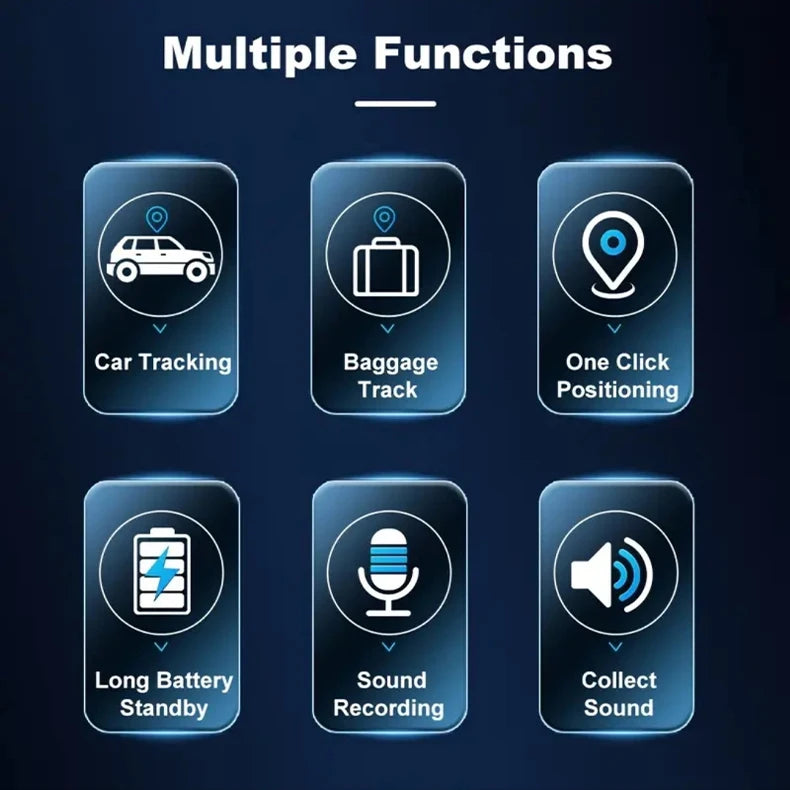 Micro Magnetic GPS Tracker, Vehicle Motorcycle Real-time Anti-theft Tracking Monitor, Personal Anti Loss Positioning Mini GPS - AMULET RING STORE