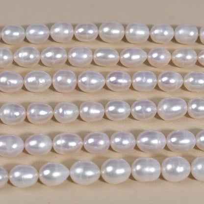9-10-11mm AAAA Big Rice High Quality Natural Freshwater Pearl Rare Bead for Jewelry Make DIY Necklace Bracelet Accessory Factory - AMULET RING STORE