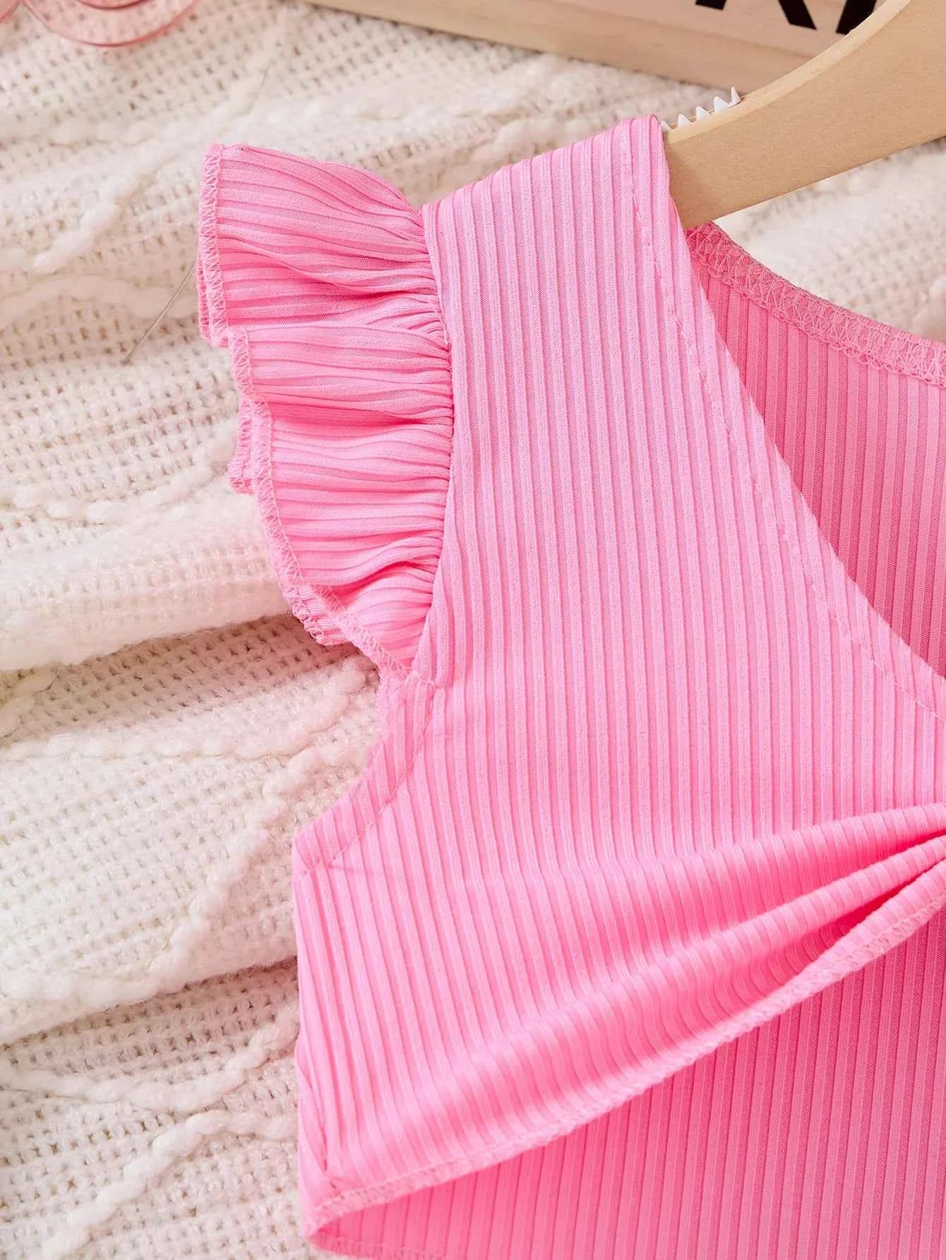 2Pcs Girls Elegant Pink Floral Print Dress Summer Sleeveless Casual Dress and Jacket Sets for Girls Festivals Outing Clothes