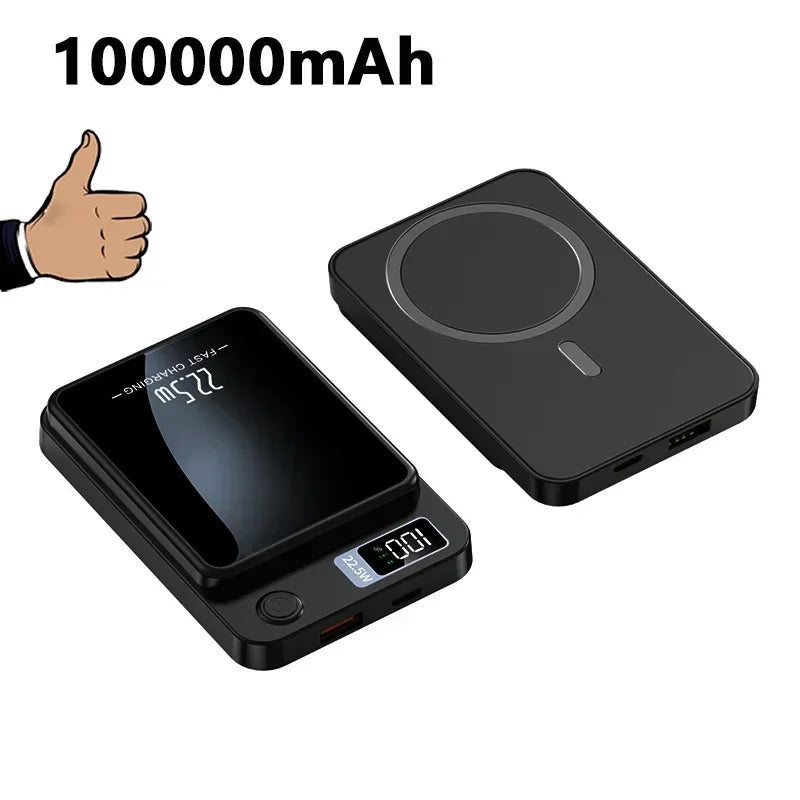 Magnetic Power Bank 30000mAh 15W Wireless Fast Charger for iPhone 15 14 13 Samsung S22 S23 Xiaomi Portable Battery Powerbank - AMULET RING STORE