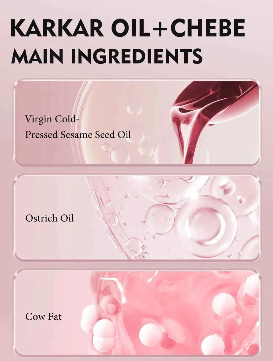 100% Pure Natural KARKAR Butter Hair Growth Oil Anti-Hair Loss Oil Repair Damaged Scalp Treatment Serum Oil For All Hair Types