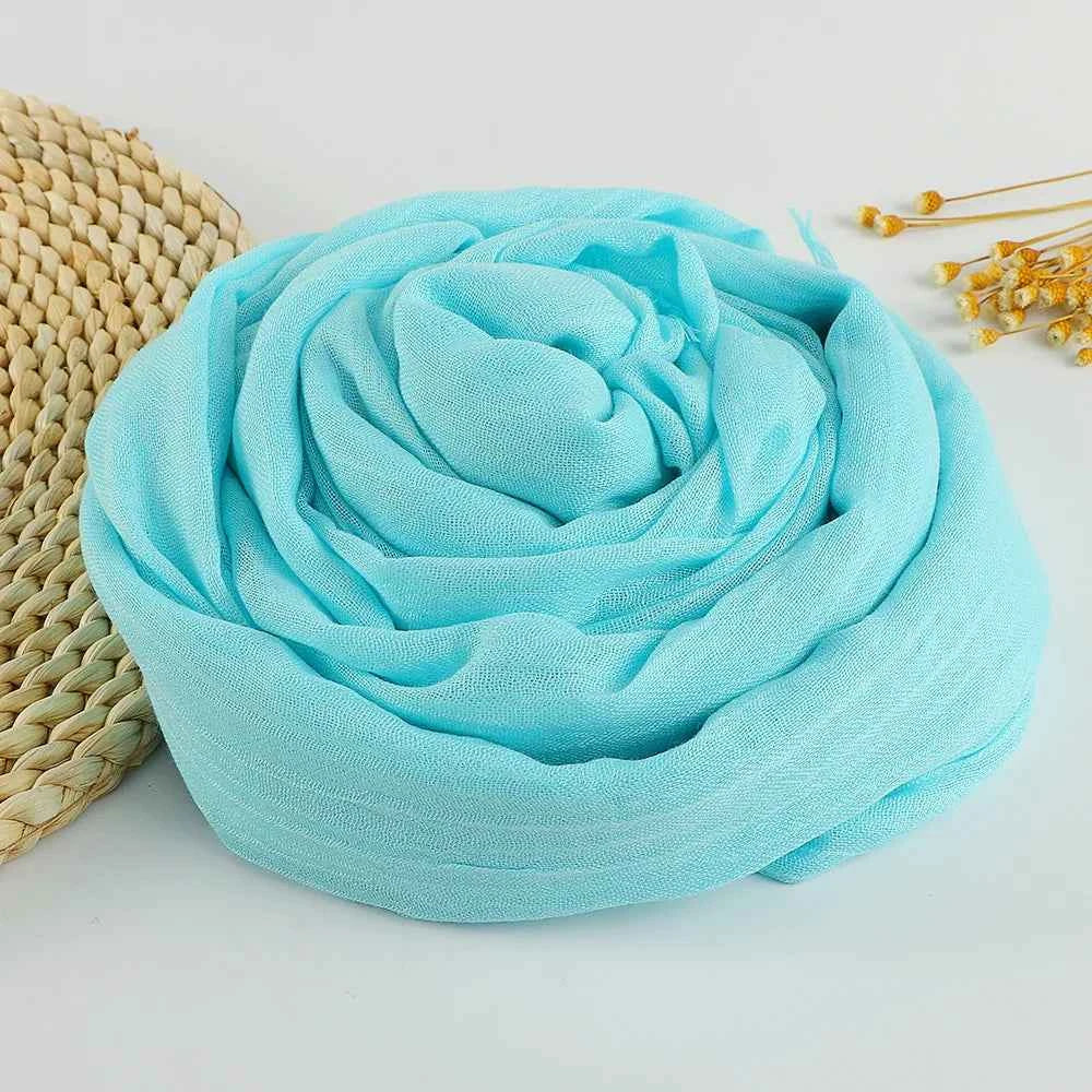 Autumn Winter New Cotton Linen Scarf For Women Girls Solid Color Sunscreen Scarves Soft Foulard Viscose Female Wrap Shawls