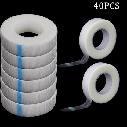 20/40PCS Wholesaler Eyelash Tape Lashes Extension PE Adhesive Breathable Tapes Lifting Lash Grafting Accessories Makeup Tools - AMULET RING STORE