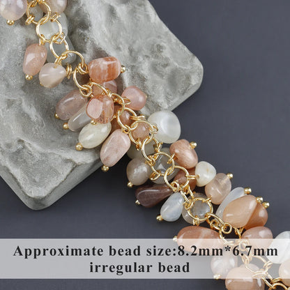 GUFEATHER M987,jewelry accessories,pass REACH,nickel free,18k gold plated,copper,natural stone,diy chain,jewelry making,10cm/lot - AMULET RING STORE