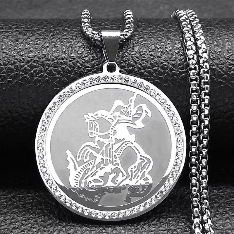 Seven Archangels Medal Angel Necklace for Women Men