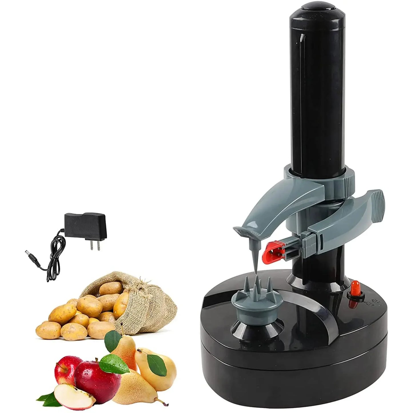 Electric Spiral Potato Peeler Automatic Apple Peeler, Smart Vegetable Fruit Peeler Machine, Kitchen Accessories Peeling Tool - AMULET RING STORE