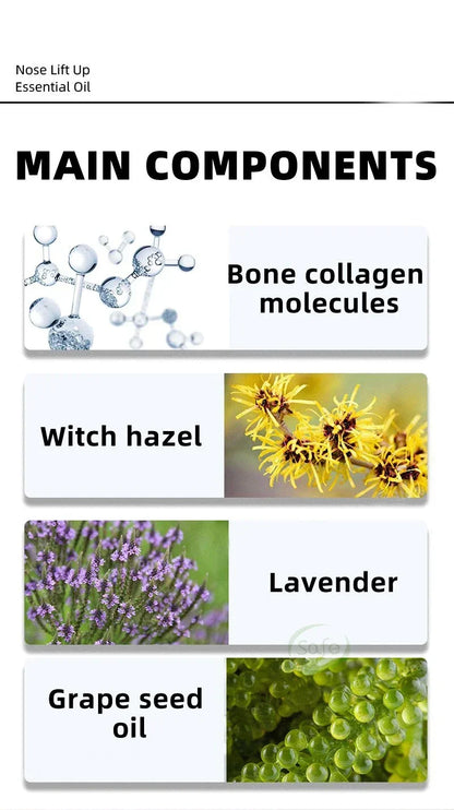 Nose Massage Essential Oil Up Heighten Rhinoplasty Firming For Moisturizing Nose Serum Reshape Natural Face Beauty Care Products - AMULET RING STORE