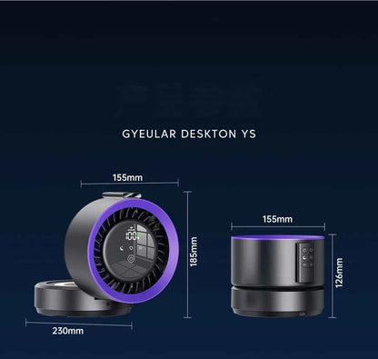 Eary Wall-mounted Fan Punch-free Foldable Fast Charging Desktop Fan With Night Light Magnetic Remote Control Air Conditioner Fan