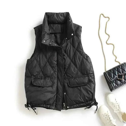 Padded Coats Down Vest Jacket For Women Very Warm Hit High Quality New Feather Coat Sleeveless Vests Jackets Woman Winter 2025