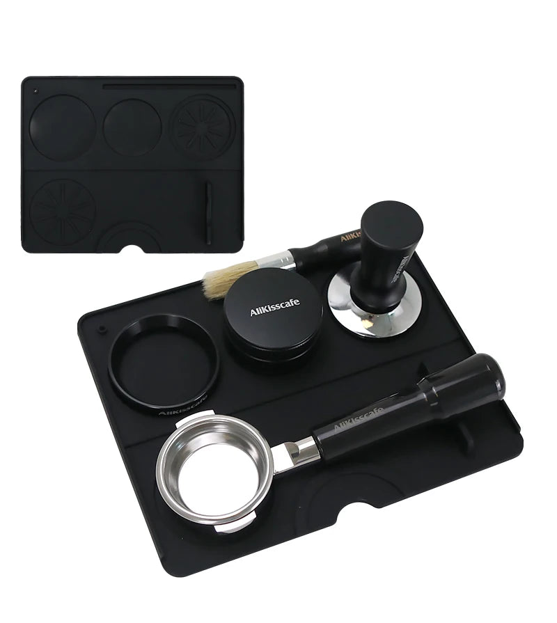 Coffee Tamper Mat Espresso Portafilter Station Silicone Bar Machine Pad Rubber Anti Slip Bar Kitchen Barista Tools Accessories - AMULET RING STORE