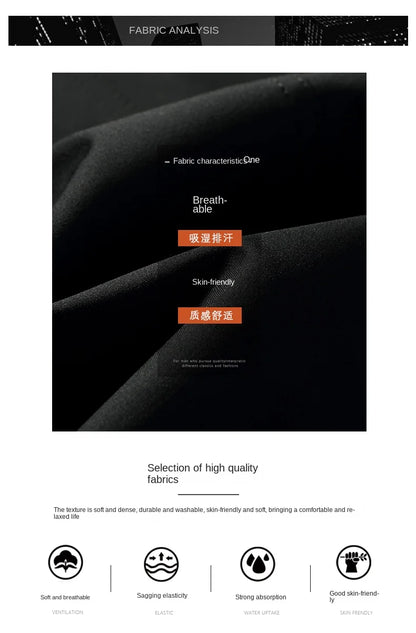 Brand Business Men's Windbreaker 2023 Autumn High-quality Khaki Navy Black Double-breasted Trench Coat Fashion Male New Clothing - AMULET RING STORE