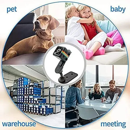 Video Voice Mini DV Recorder Indoor Covert Security Camera for Home and Office Mini Camera HD Portable Small Nanny Cam - AMULET RING STORE