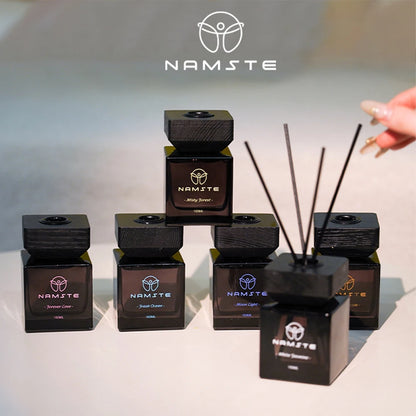 NAMSTE 100ML Reed Diffuser Stick Fragrance oil Aromatherapy Flameless Hotel Home SPA Aromatherapy Air Freshener Fragrance Scent - AMULET RING STORE