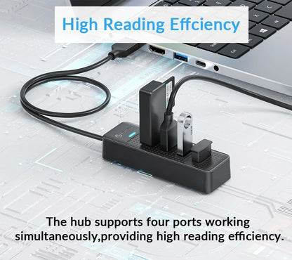 PHIXERO USB 3.0 Hub 2500Mbps Ethernet With RJ45 USB Splitter Multi Port Data Adapter Expander for Laptop Computer PC Accessories