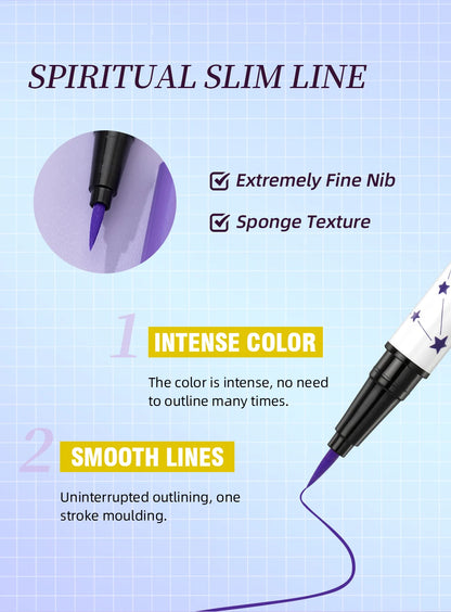 QIBEST High Pigment Eyeliner Pencil Waterproof Smudgeproof Makeup Eye Liner Liquid Black Eyeliner Quick Drying Eyes Cosmetics - AMULET RING STORE