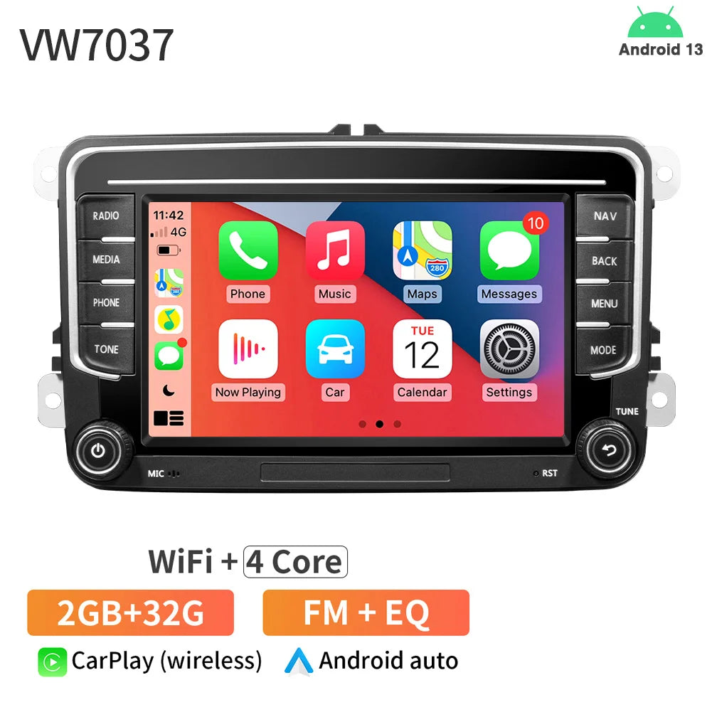 7inch Car Radio CarPlay Android Auto for Volkswagen VW Passat B6 B7 CC Tiguan Touran GOLF POLO CarPlay 7inch 2+32GB / 4+64GB - AMULET RING STORE
