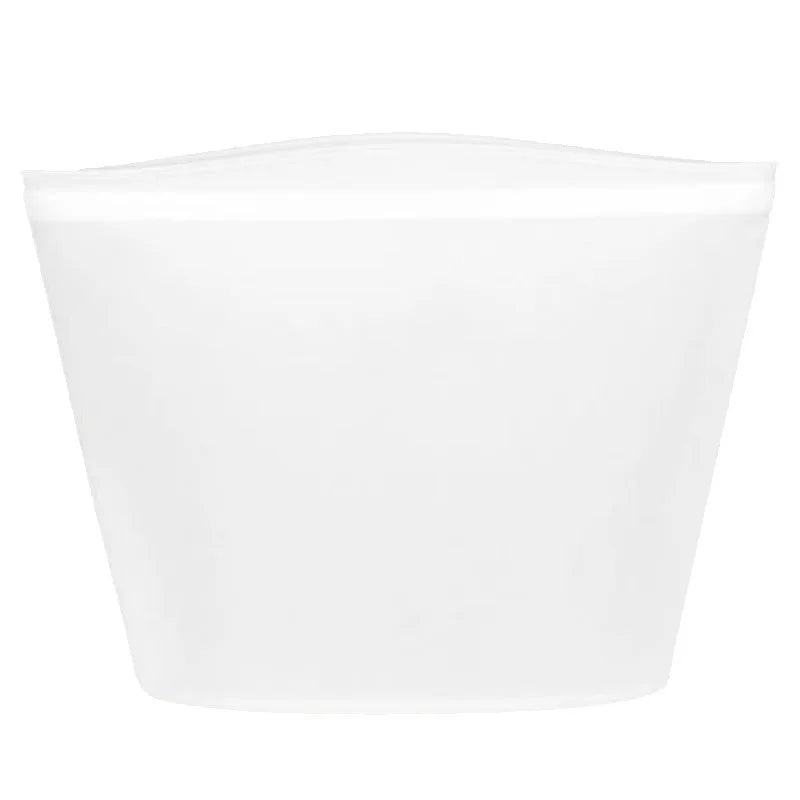 1/3/4Pcs/Pack Silicone Storage Bag,Reusable Food Grade Fresh-keeping Zipper Bags,BPA Free,Leakproof,Microwave&Dishwasher Safe - AMULET RING STORE