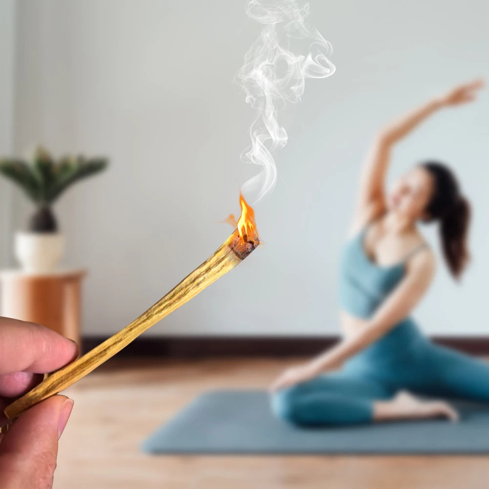 Palo Santo Natural Incense Sticks High-oil Smell of Old Materials for Long-lasting Application of Yoga Buddha Aromatherapy Home - AMULET RING STORE