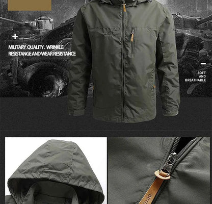 Winter Jacket Fashion Coat Hoodies Camping Hiking Jacket Men's Casual Waterproof Jacket Windbreaker Men Outerwear Men's Clothes