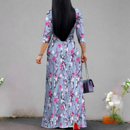 Women's Casual Sexy V Neck 3/4 Sleeves Club wear Party Outfits